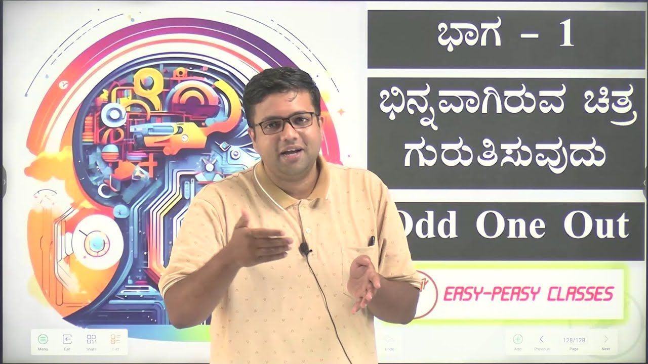 01ಗುಂಪಿಗೆ ಸೇರದ ಚಿತ್ರ ಗುರುತಿಸುವುದು(Odd one out) Easy Peasy Classes Navodaya Coaching Online Kukkuwada