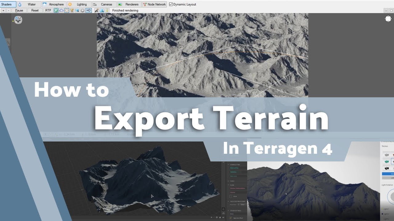 Terragen 4 Basics: Exporting Terrain