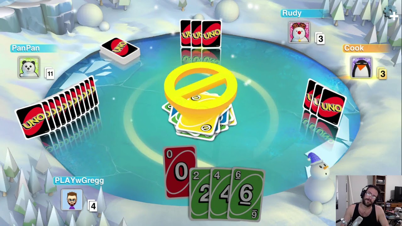 UNO Switch - Gameplay - Winter Theme Deck - Nintendo Switch