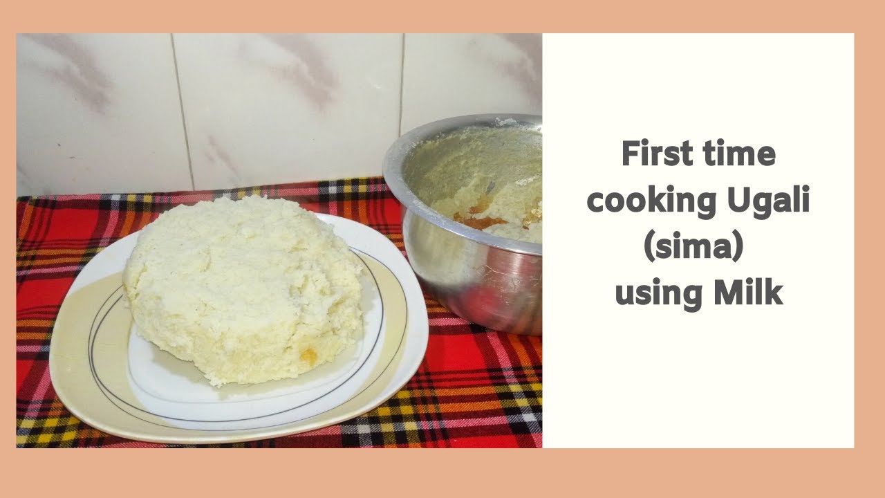 MAKING UGALI USING MILK for the First Time
