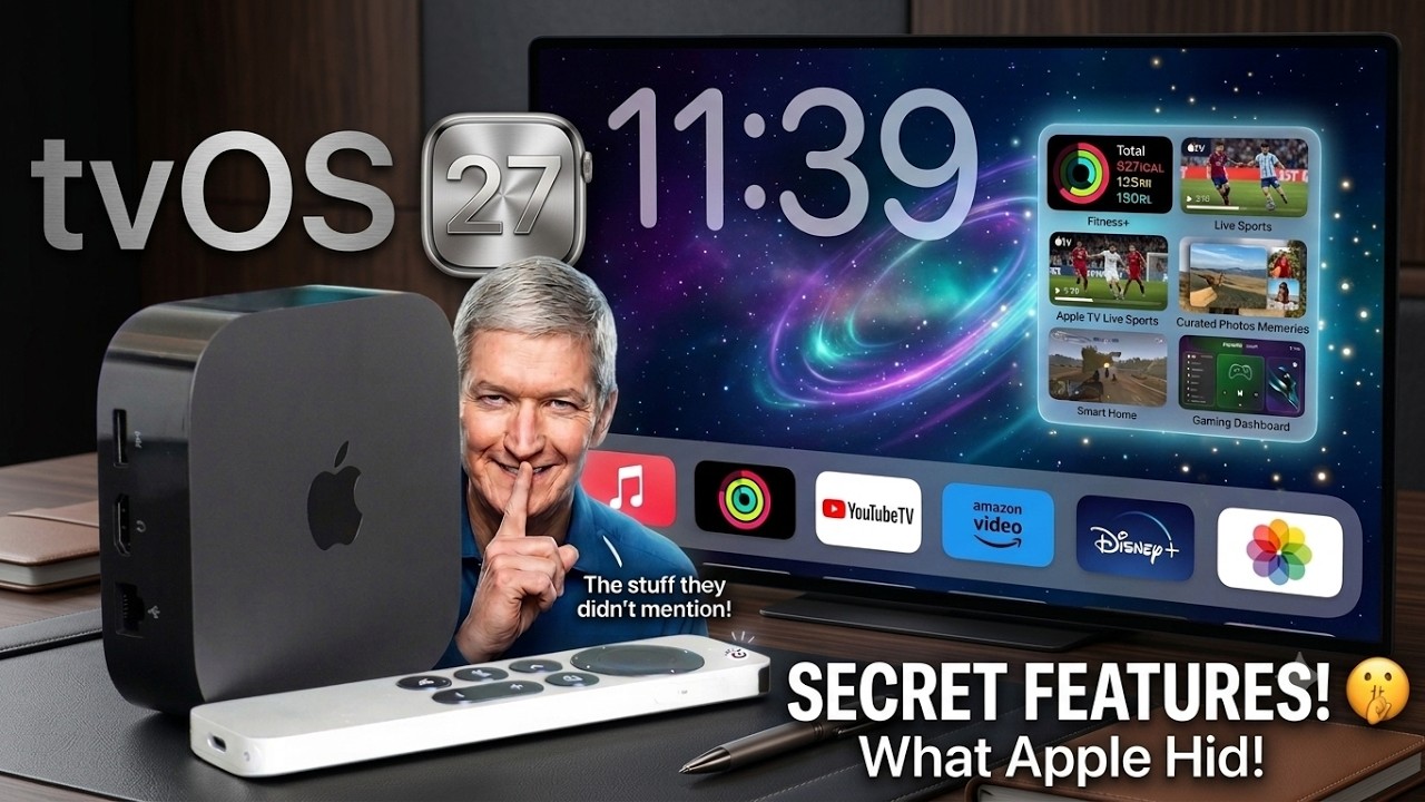 Apple TV 4K &ndash; SEKRETY tvOS 27 ujawnione! 🤫 99% użytkownik&oacute;w nie ma o nich pojęcia!