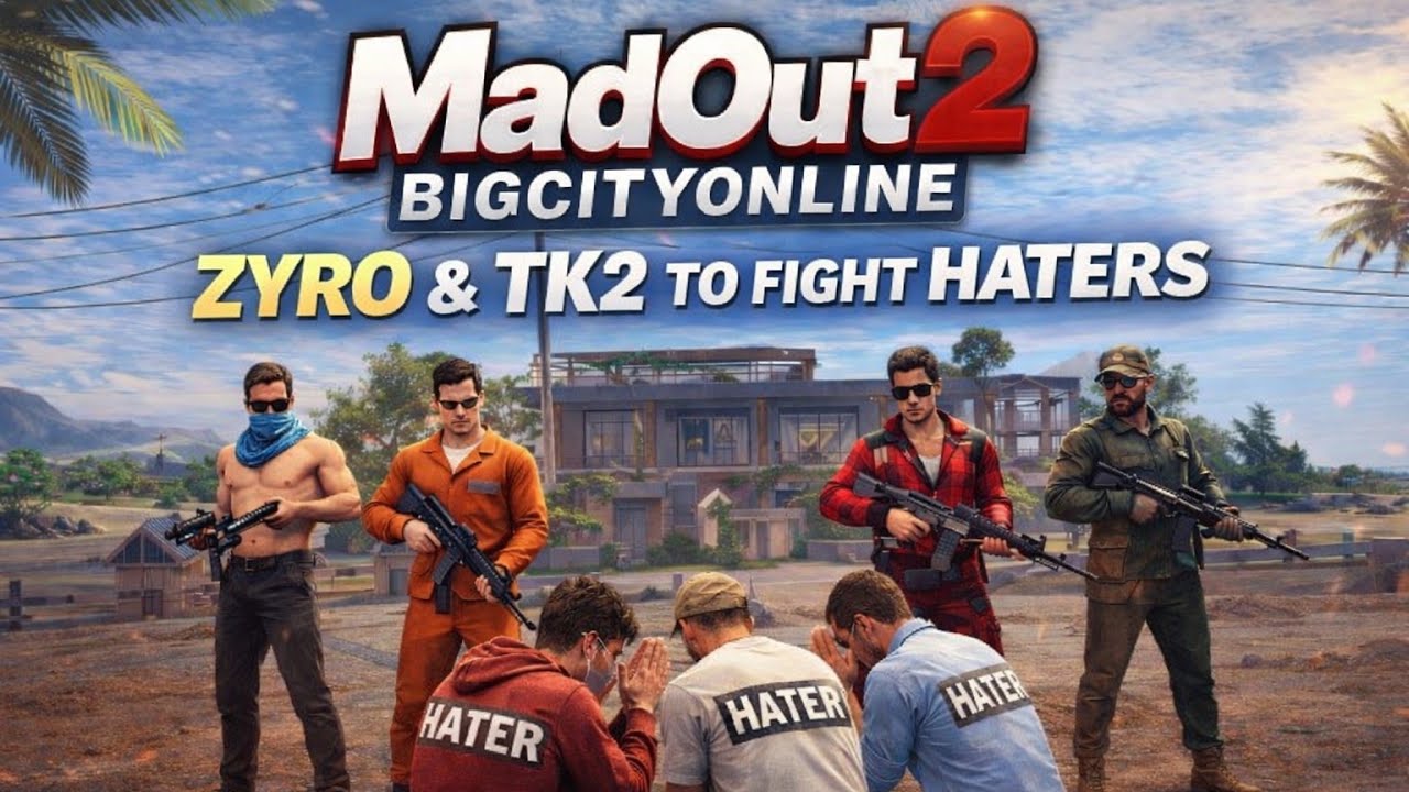 ZYRO & TK2 vs Haters 😈 | Madout2 BigCityOnline Intense Gameplay#madout2 