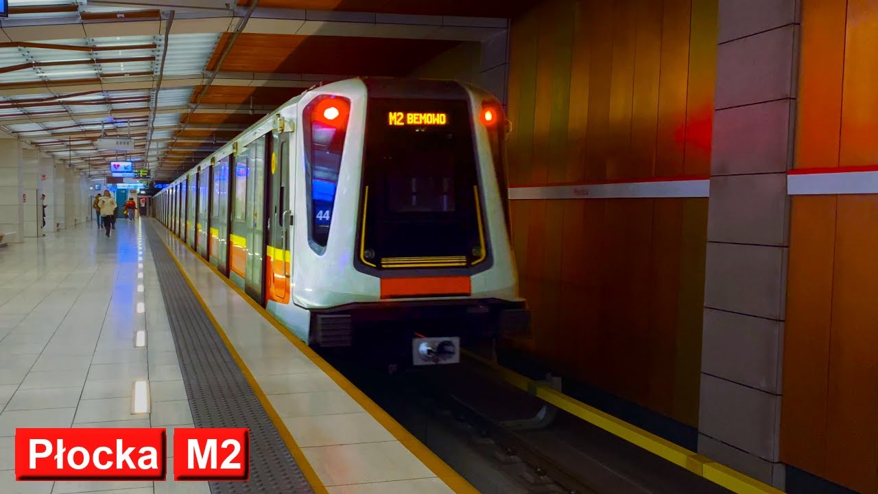 Плоцка M2 : Варшавский метрополитен ( Škoda Varsovia - Siemens Inspiro )