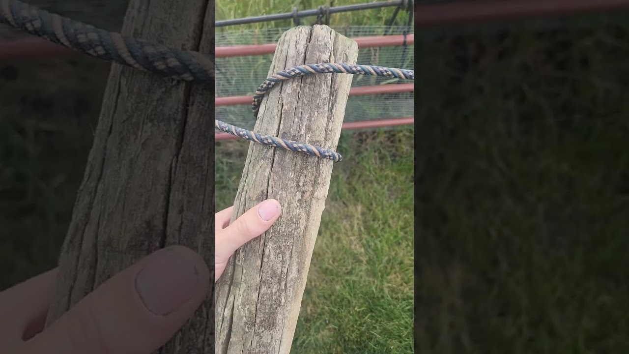 retreating a waxed cotton rope