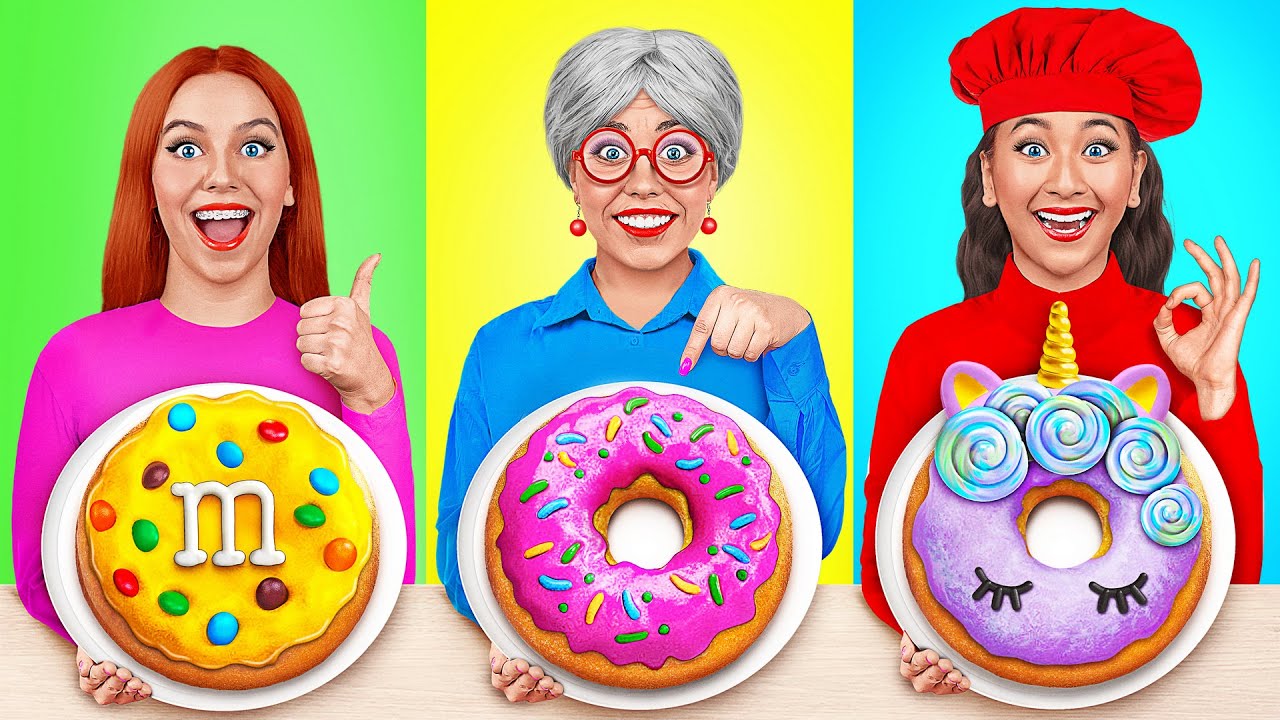 אני נגד סבתא אתגר בישול | פריצות למטבח מדהים Multi DO Challenge