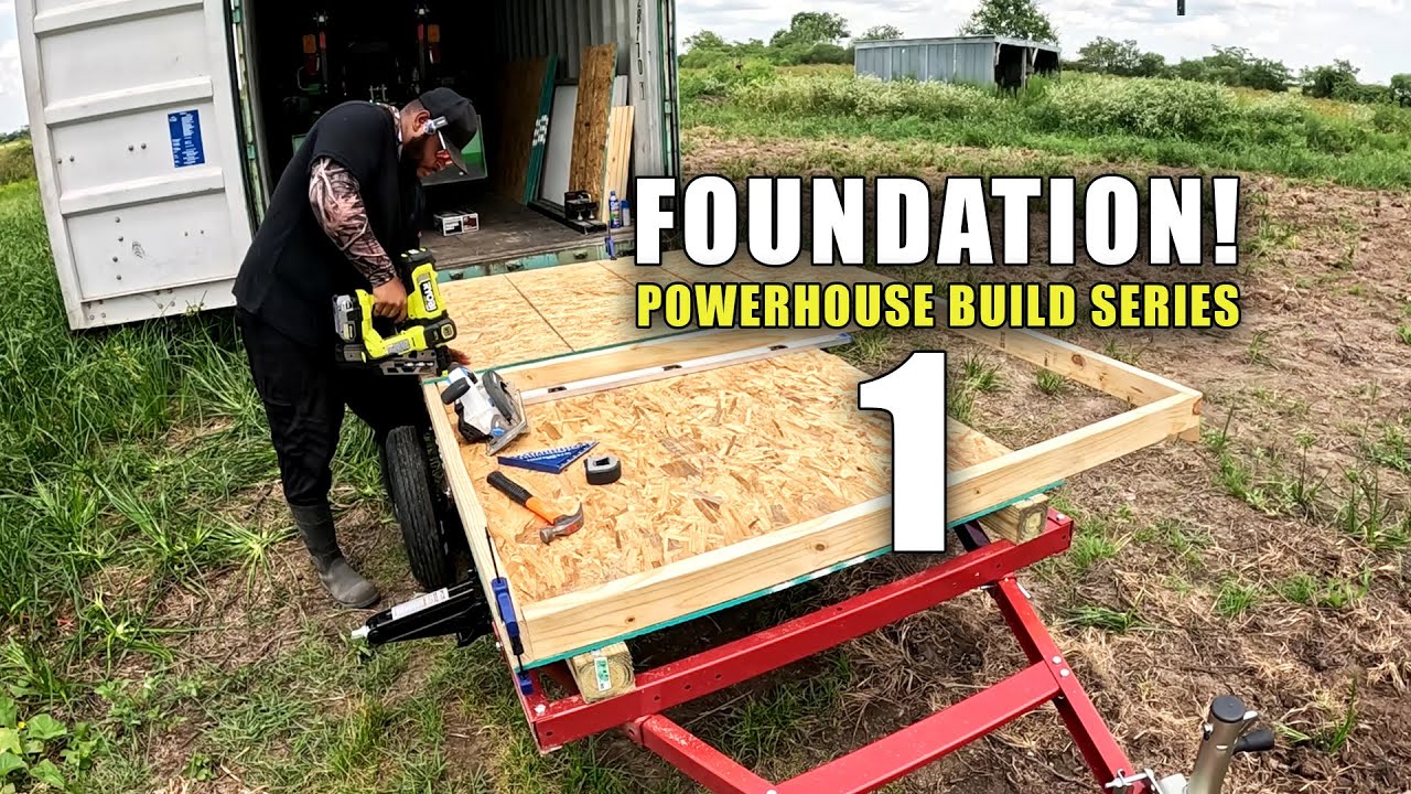 Mobile Trailer Foundation - Off Grid Powerhouse Build (Part 1)
