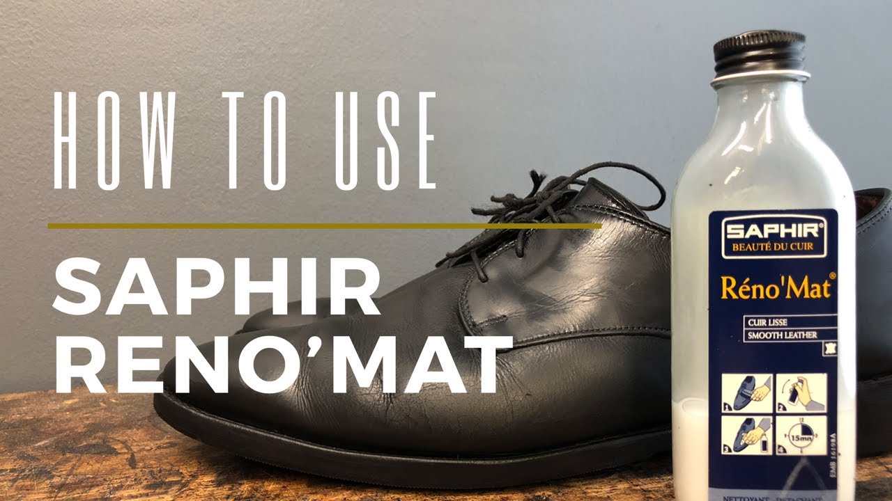 How to Use Saphir Reno'Mat | Remove Old Shoe Wax & Polish