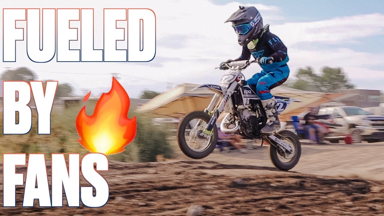 BEST MOTOCROSS RACE OF HIS LIFE FUELED BY FAN POWER | DIRT BIKE RIDER CRANKS IT UP FOR THE FANS