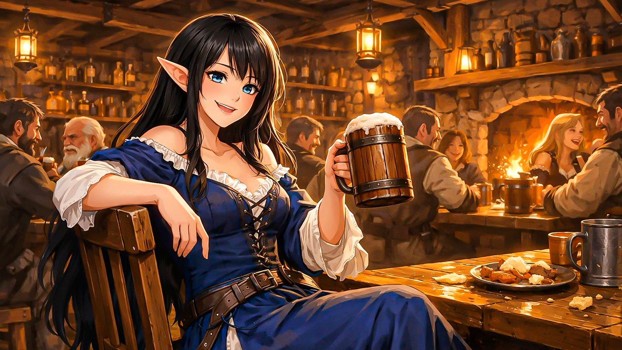 Sit down, Traveller. Breathe. Then go win. ☕️ Medieval Fantasy Tavern Ambient Music for Study, Focus