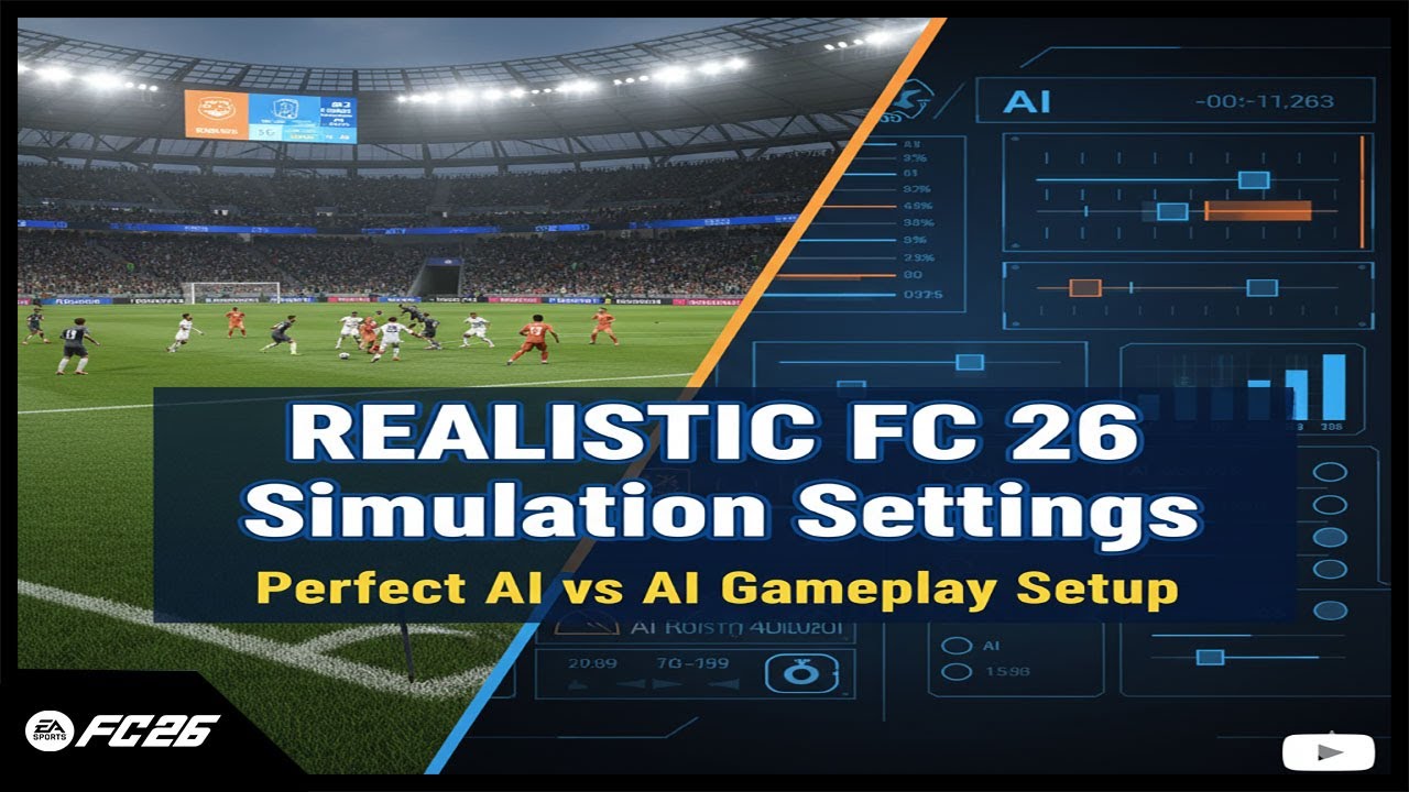 REALISTIC FC 26 Simulation Settings – Perfect AI vs AI Gameplay Setup