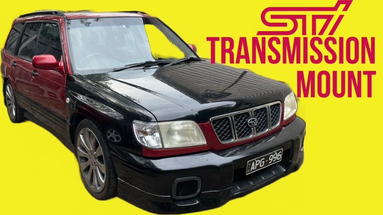 Subaru Transmission mount replacement with an Upgraded STi one