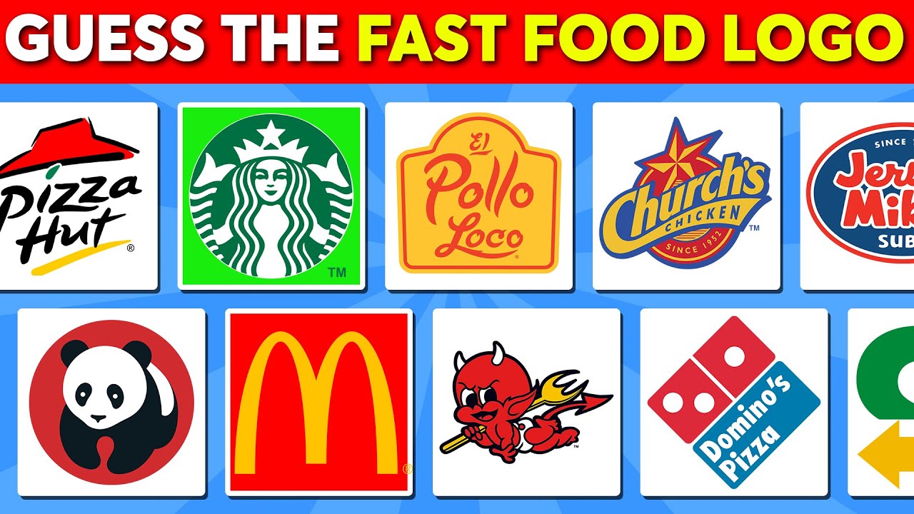Fast Food Logo Quiz! 🍟 | Guess the Brand | 50 Famous Fast Food Logos Challenge