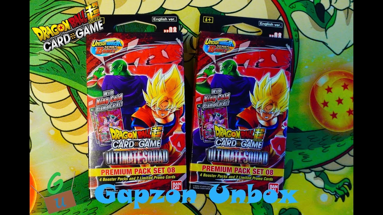 Opening 2 DRAGON BALL SUPER CARD GAME - ULTIMATE SQUAD Premium Pack [PP08]