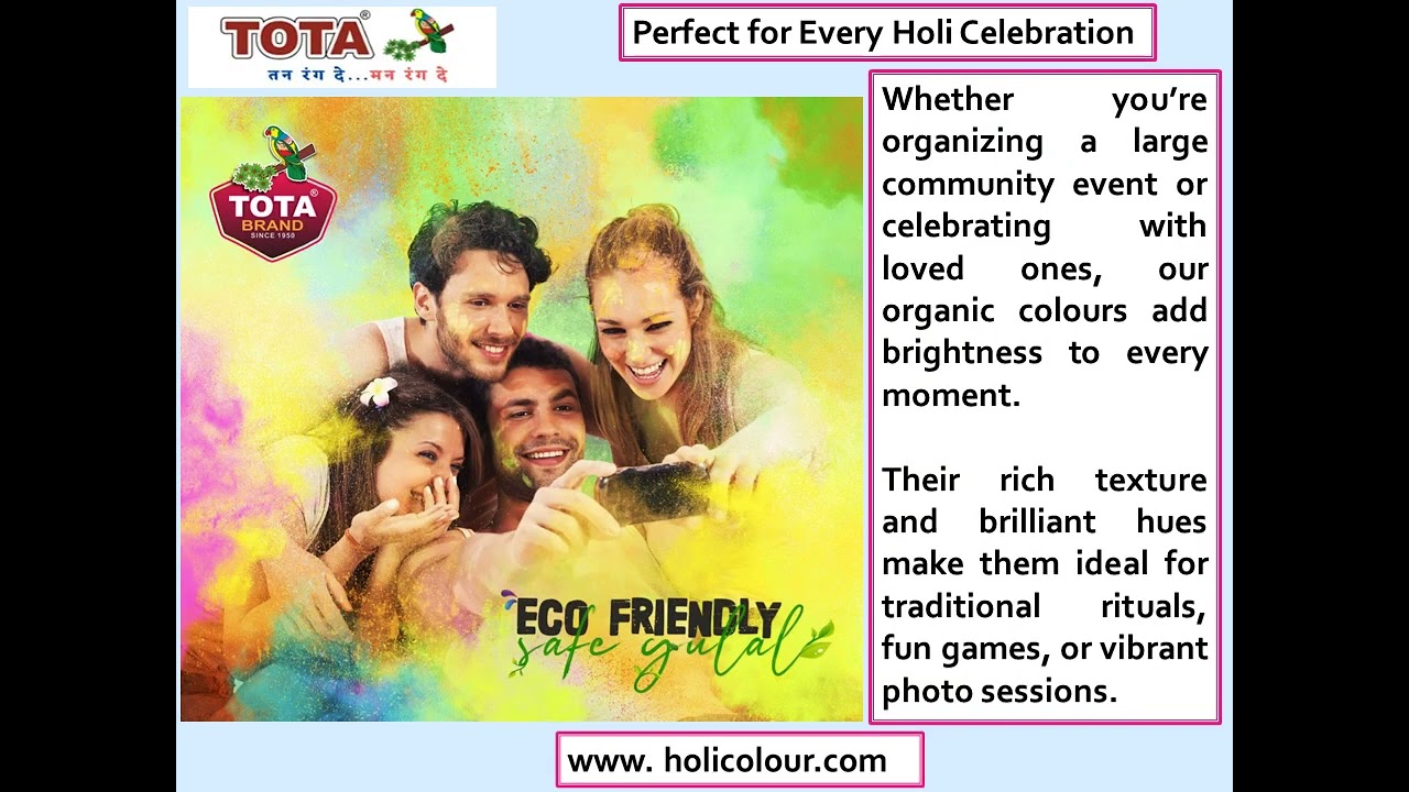 Celebrate Holi with Premium Organic Colours