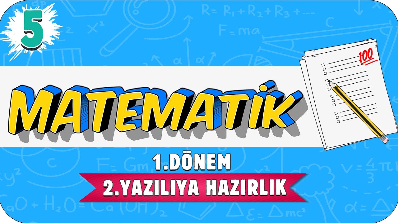 5.Sınıf Matematik 1.Dönem 2.Yazılıya Hazırlık | 2021 📝