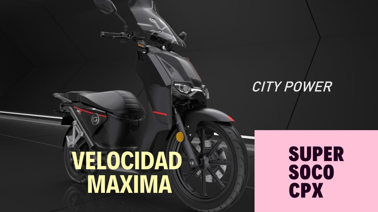 Test Velocidad Maxima Super Soco CPX - Moto Eléctrica