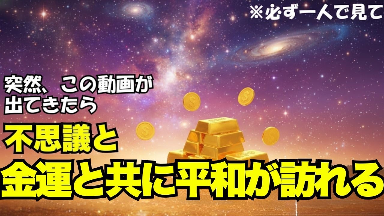 【⚠️無理でも8秒見て⚠️】※奇跡の幸運が舞い降りる最強の波動※