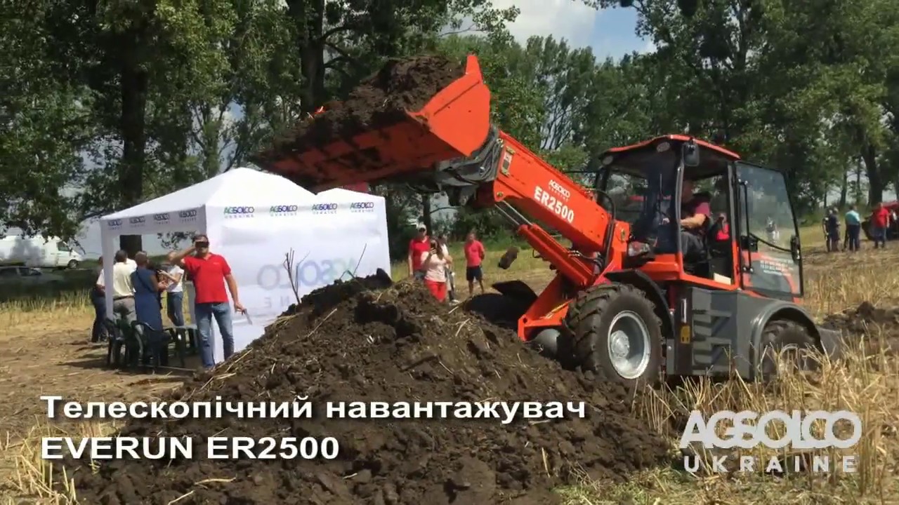 Телескопический погрузчик EVERUN ER2500 в работе