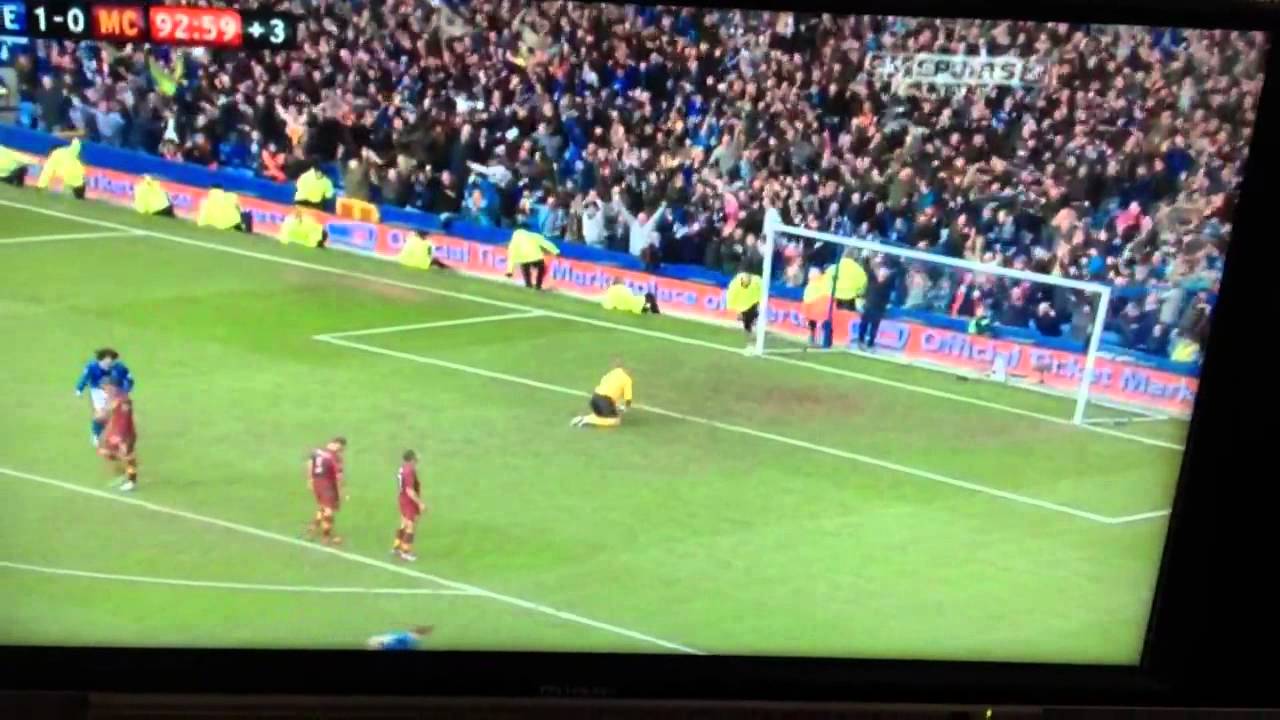 Jelavic Goal Everton Vs Man City 16.03.2013