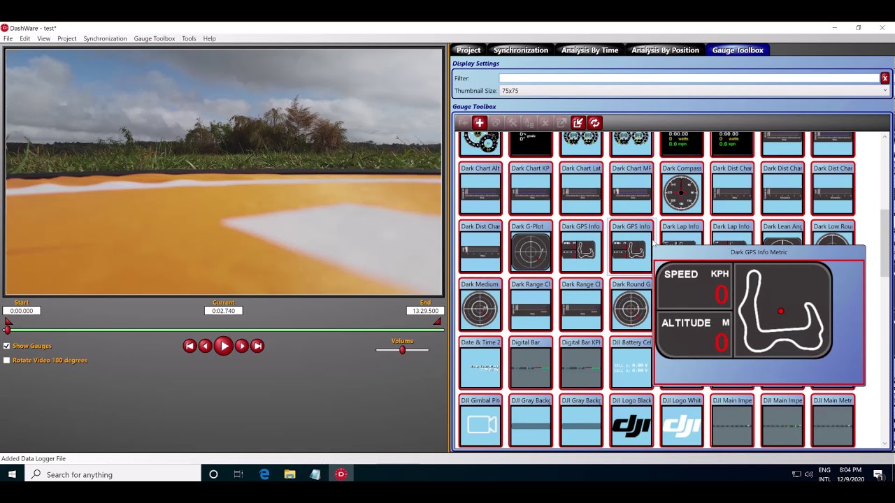How to overlap DJI Telemetry on video with Dashware - Tutorial