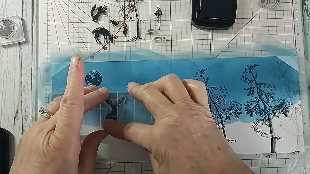 Card-io Magical Moonlight Snow Scene