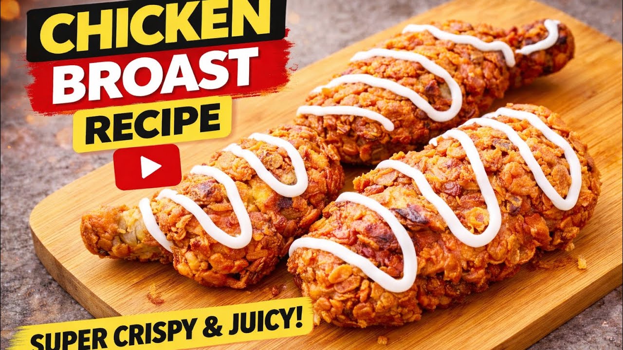 How To Make Chicken Broast Step by Step | Easy Fried Chicken | KFC Style Crispy Chicken recipe