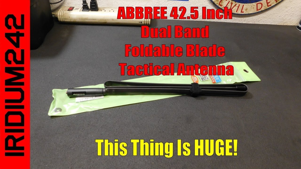ABBREE 42 5 Inch Dual Band Foldable Blade Antenna