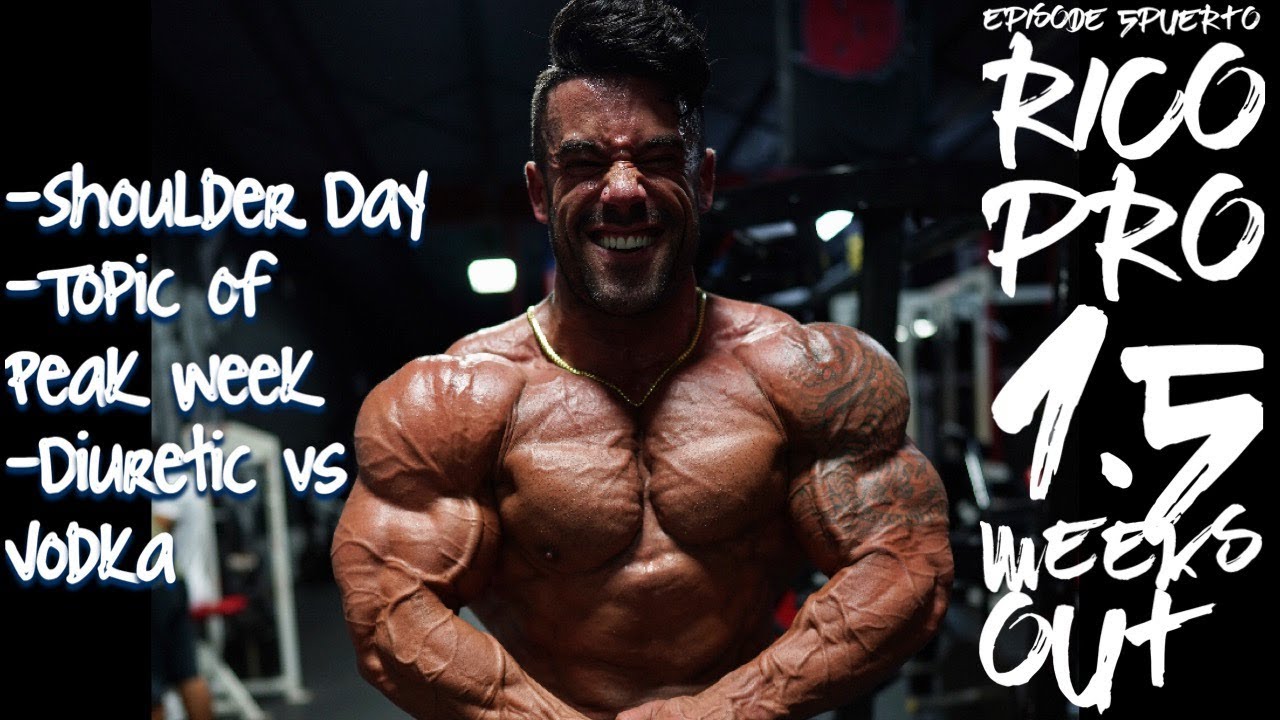SANTI ARAGON | 2019 PUERTO RICO PRO EP. 5 | 1.5 WEEKS OUT | SHOULDER DAY AT INFAMOUS GYM MIAMI