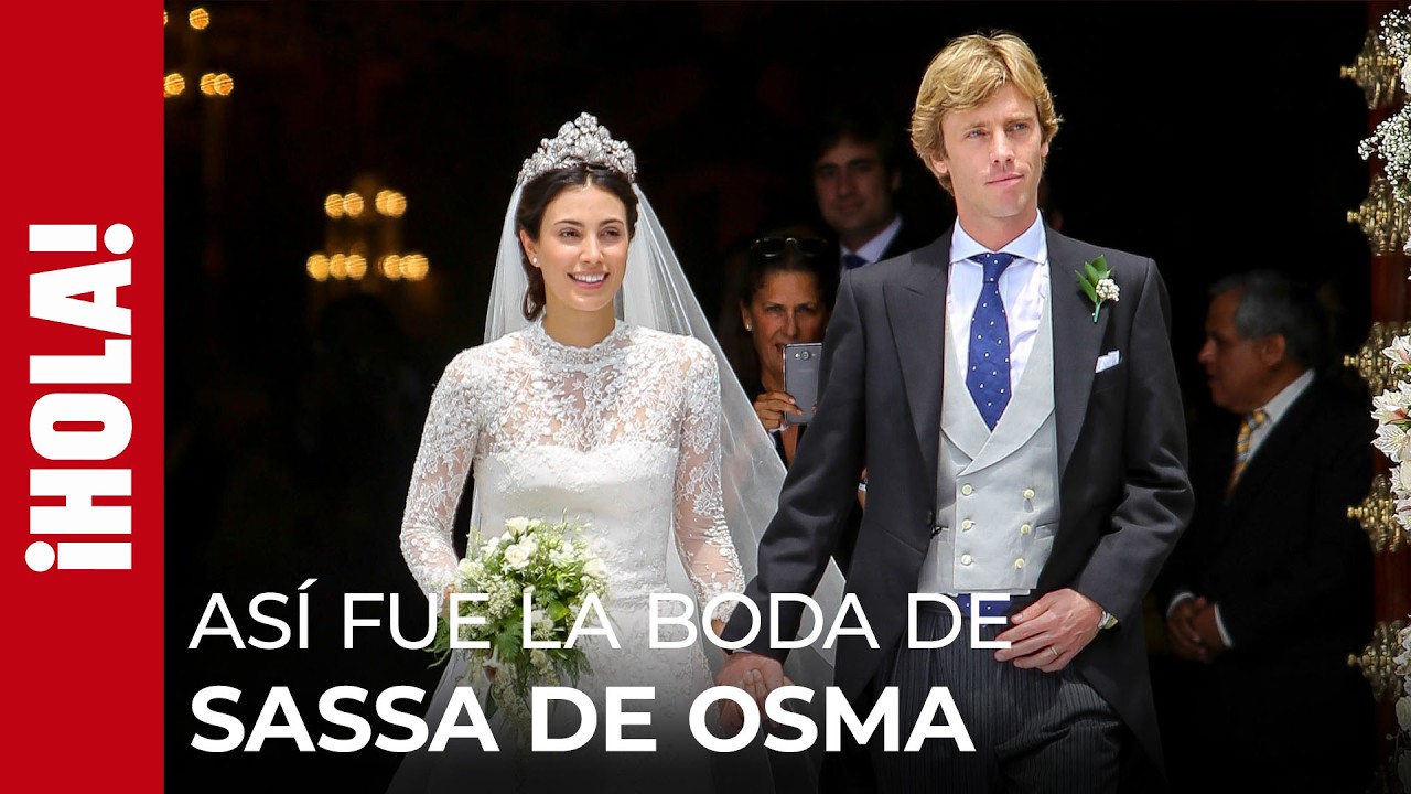 Así fue la boda de Sassa de Osma: vestido estilo Grace Kelly y tiara de los Hannover y Kate Moss