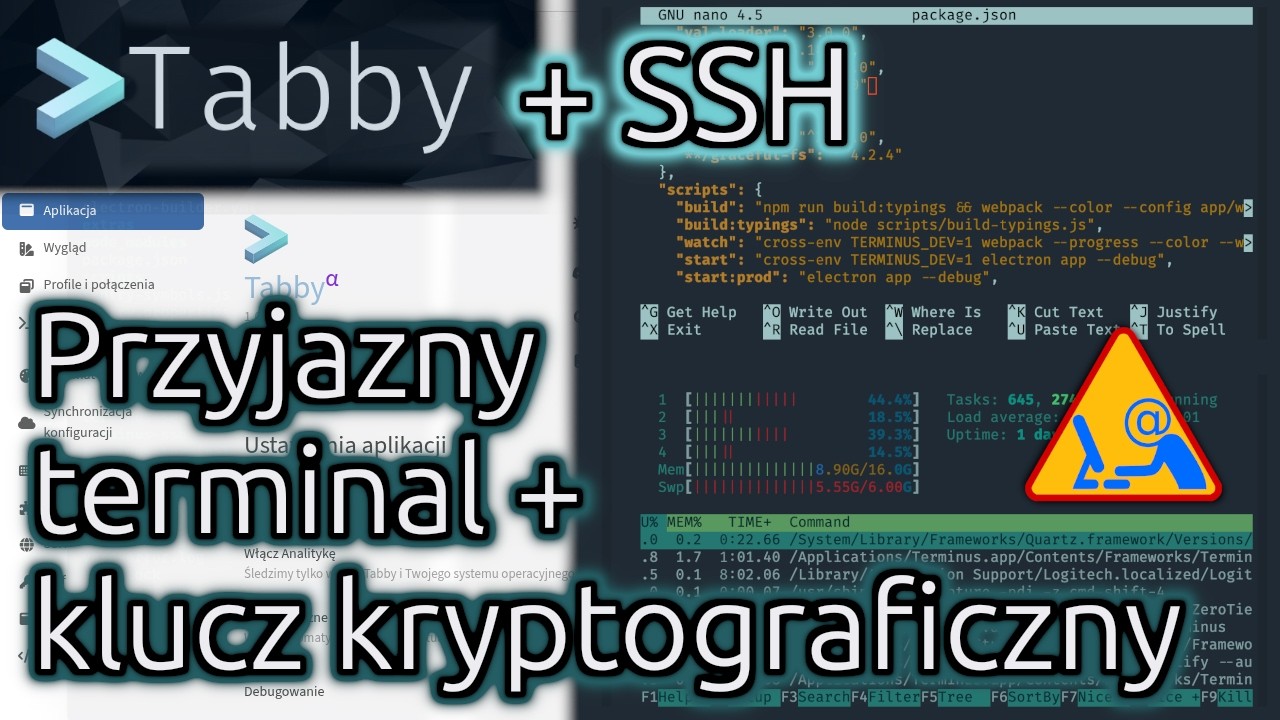 Terminal Tabby + autoryzacja kluczem kryptograficznym SSH