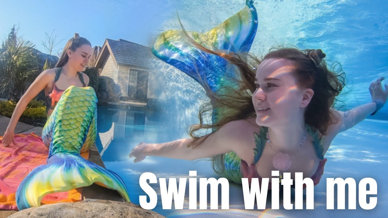 No Makeup Mermaid Swim! Mermaid Zelda Underwater Video