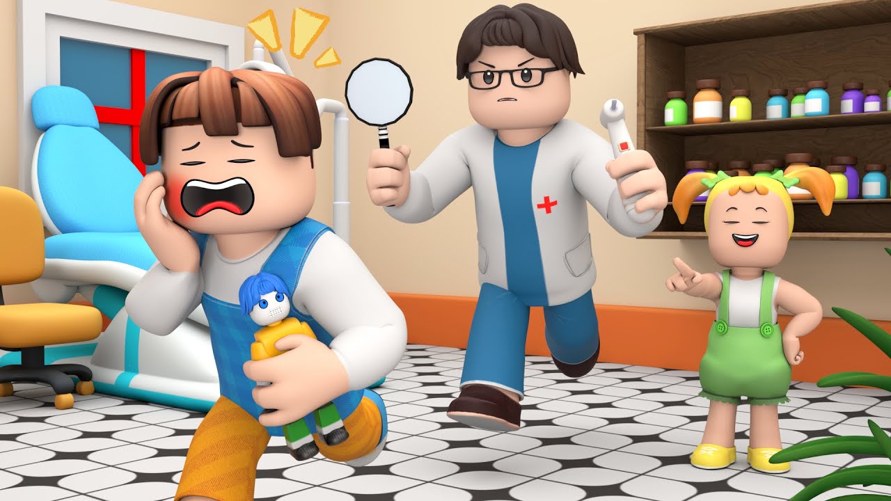 ROBLOX Brookhaven 🏡RP - FUNNY MOMENTS: Dentist Check Up - Protect Your Teeth - Roblox Animation