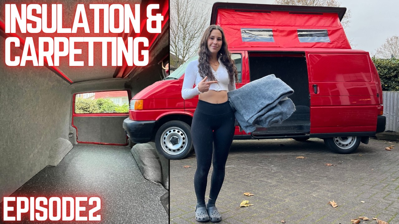 CAMPER CONVERSION | How to carpet your van like a PRO!