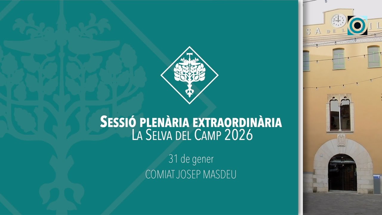 Ple extraordinari de comiat de Josep Masdeu - 31/01/2026