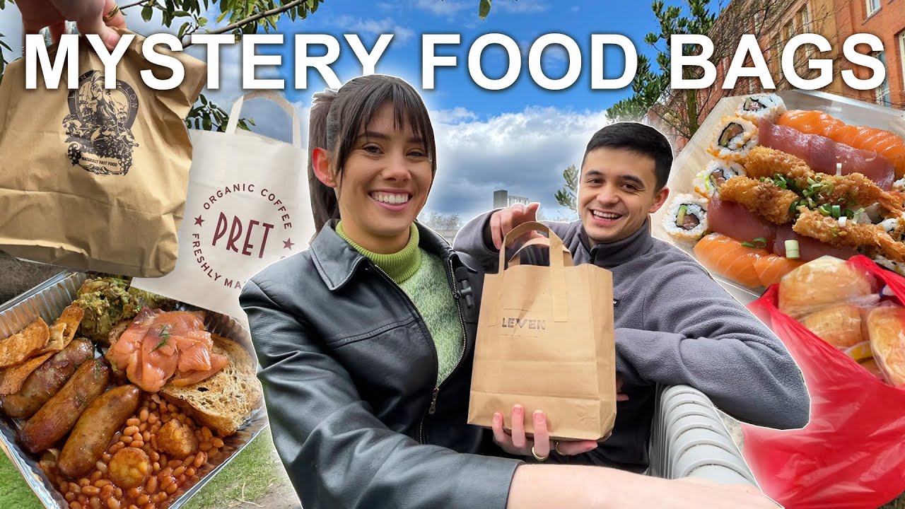 24 Hours Trying MYSTERY FOOD BAGS! 🍔 Too Good to Go App