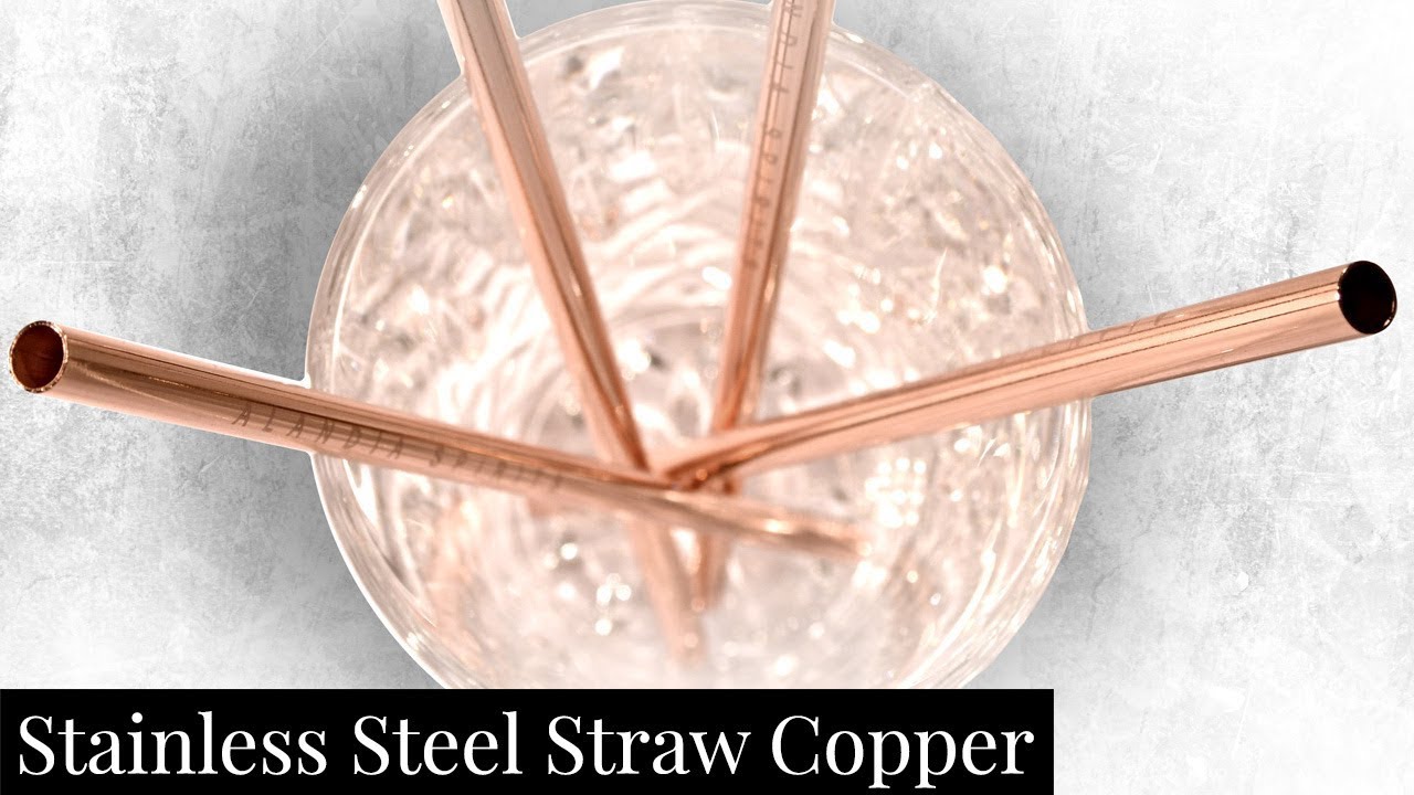 Stainless Steel Straw Copper: Premium reusable straws