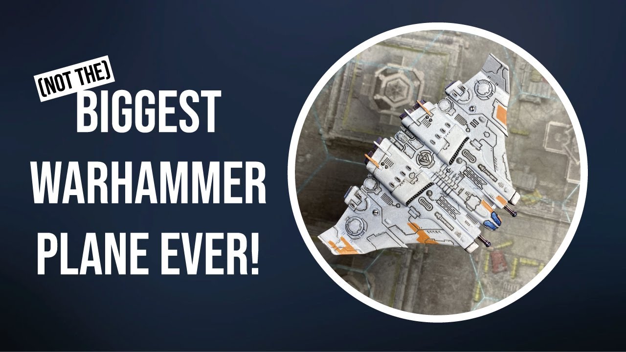 My First ever T'au model!- Aeronautica Imperialis T'au Tiger Shark Painting Guide