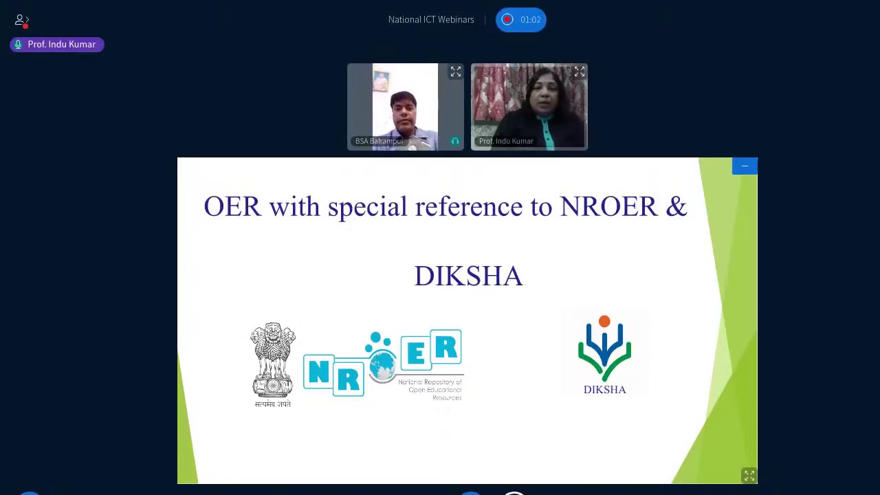 DAY 1 NROER AND DIKSHA PROF  INDU KUMAR