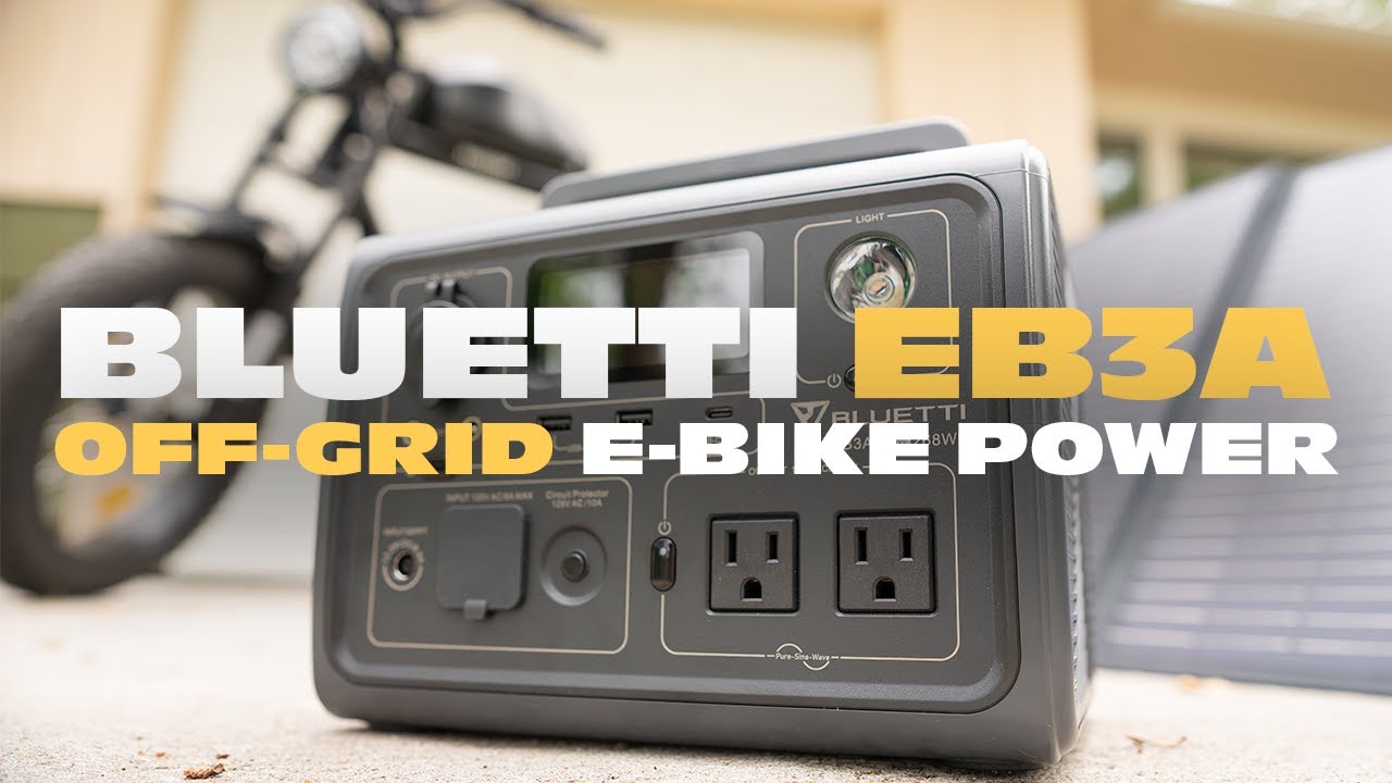 Solar Power for Your E-Bike - The Bluetti EB3A