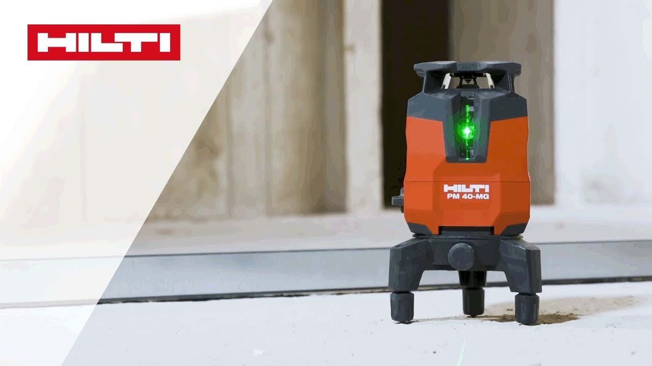 ANLEITUNG zum Hilti PM 40 - MG Multilinienlaser - Ausrichtung von Trockenbauwänden