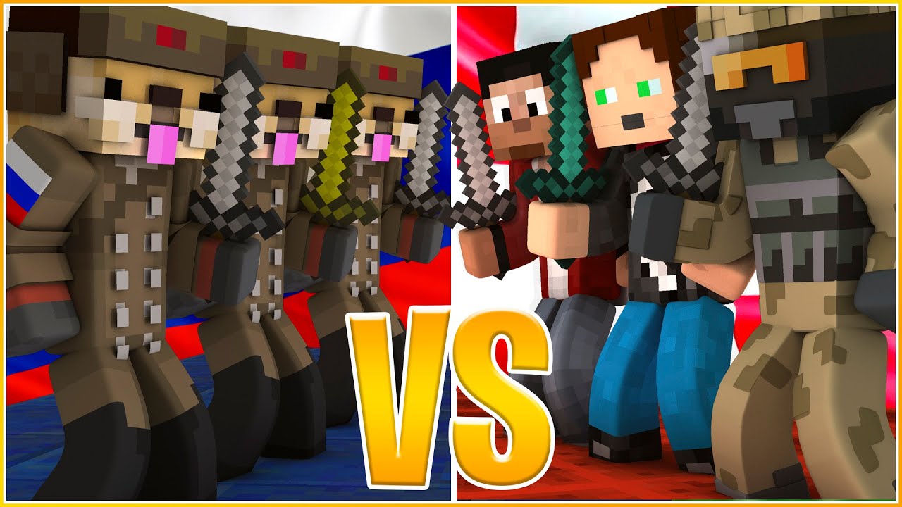DANMARK VS. RUSLAND I MINECRAFT...