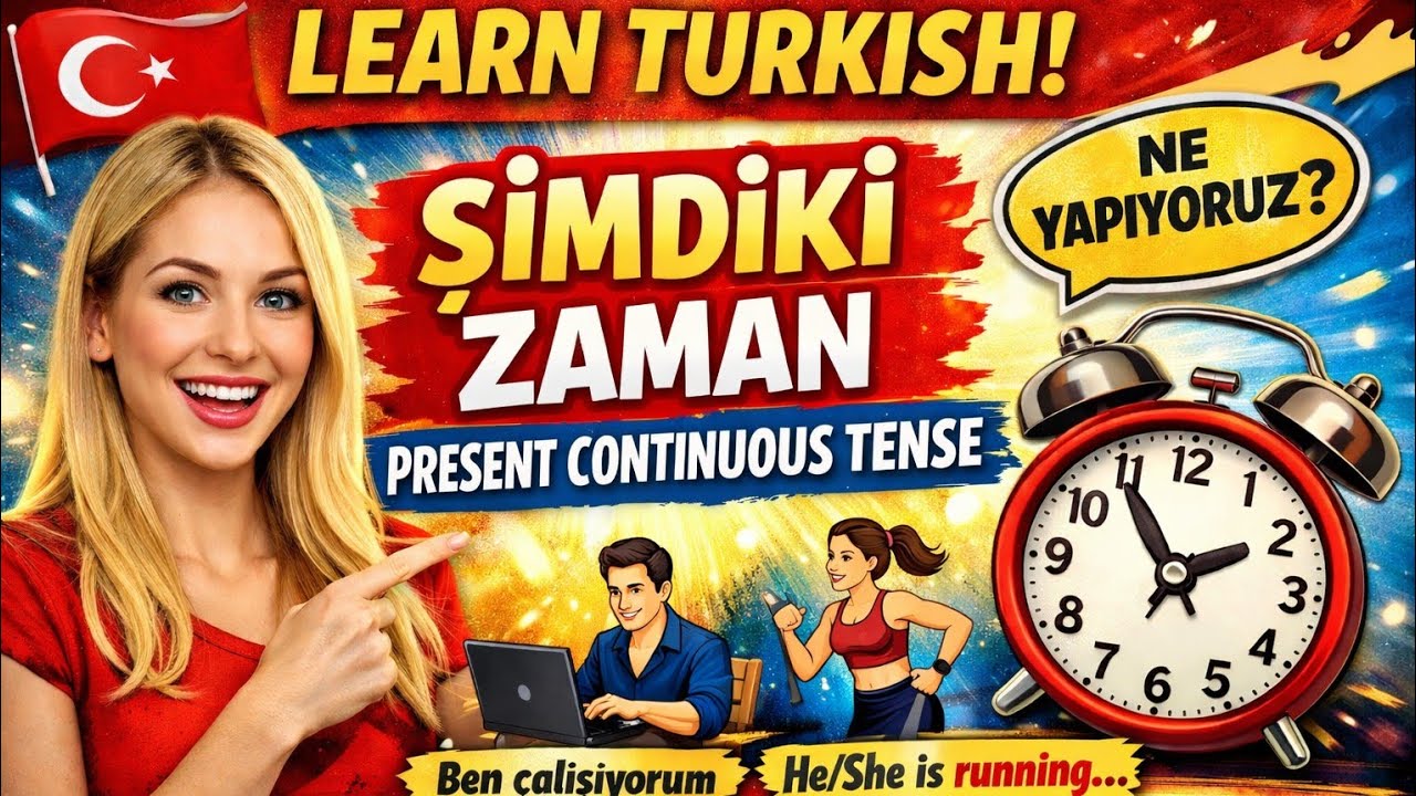 Turkish Present Continuous Tense (Şimdiki Zaman) - yor | A1 Turkish