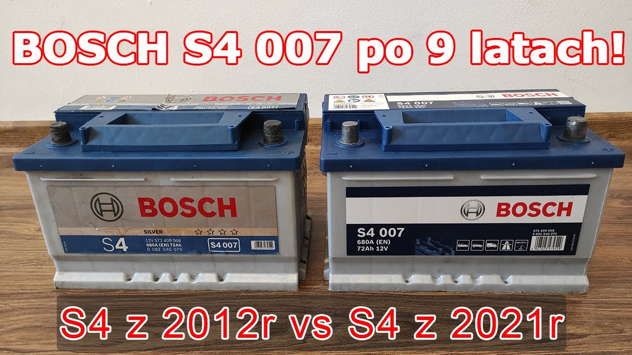 Akumulator Bosch S4 007 - Ocena po 9 latach pracy.