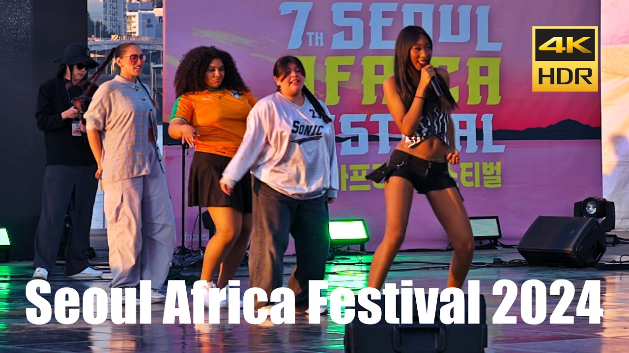 2024 Seoul Africa Festival - Asia Africa Talent Award, Banpo Hangang Park | Korea Walk Travel 4K HDR