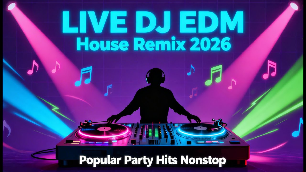 LIVE DJ EDM House Remix 2026 🔥 Popular Party Hits Nonstop