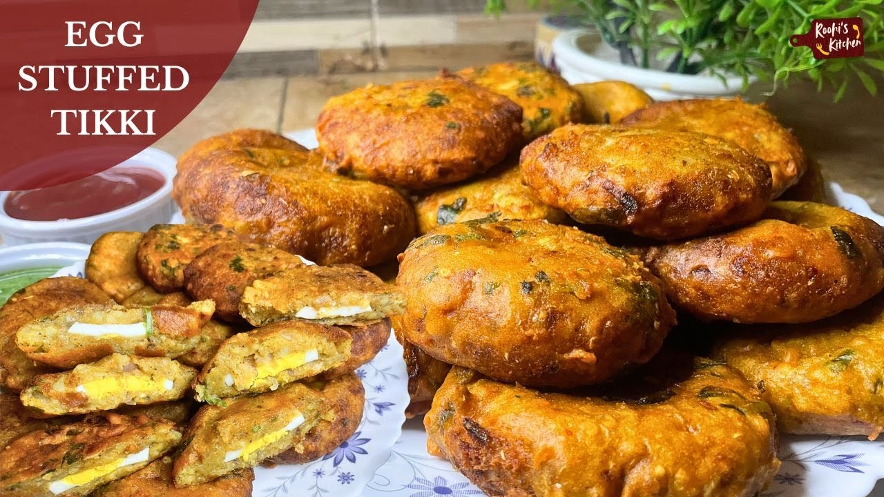 Anda Tikki Recipe | Egg Stuffed Potato Cutlets | Crispy Street Style Snack #andatikki #potatocutlets