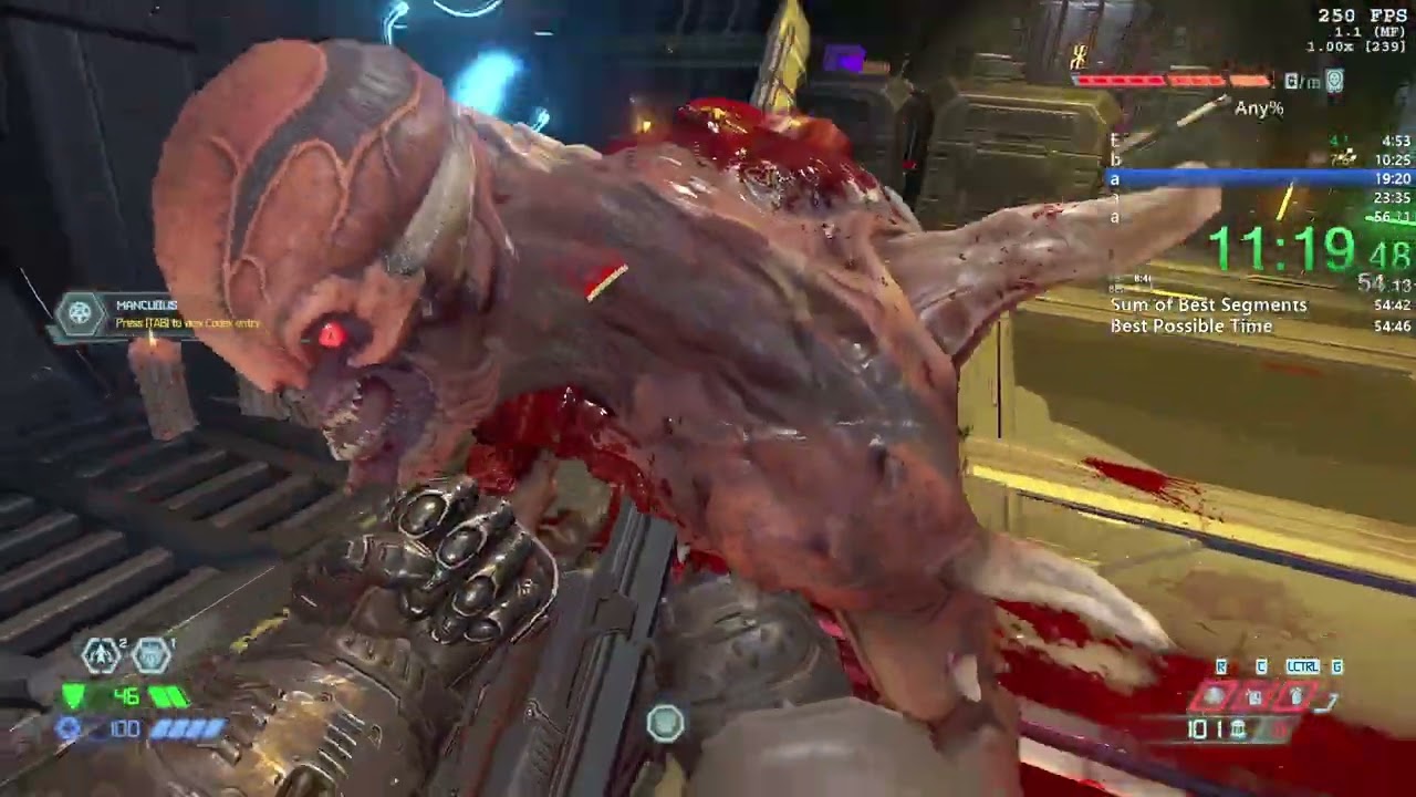 [Previous WR] 55:37 - Doom Eternal Any% Restricted