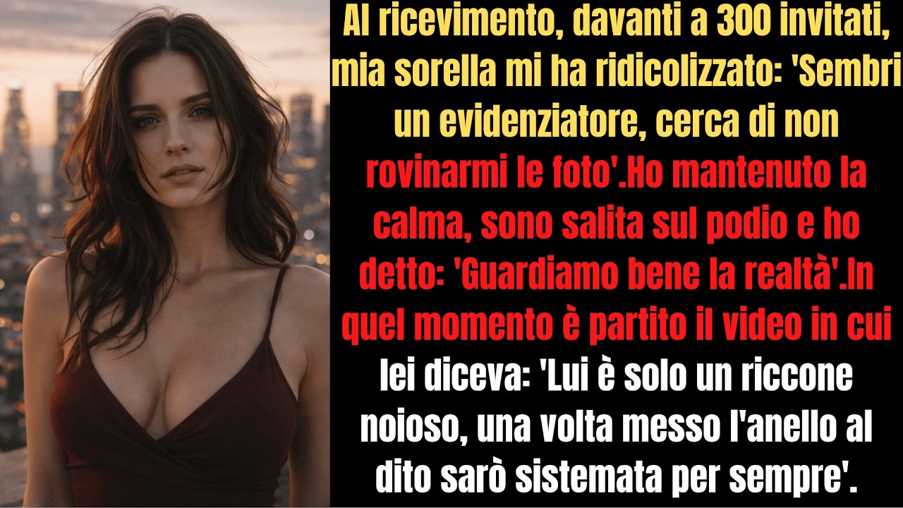 Mia sorella mi ha umiliata a un matrimonio da 300 invitati… ma avevo la prova del suo tradimento