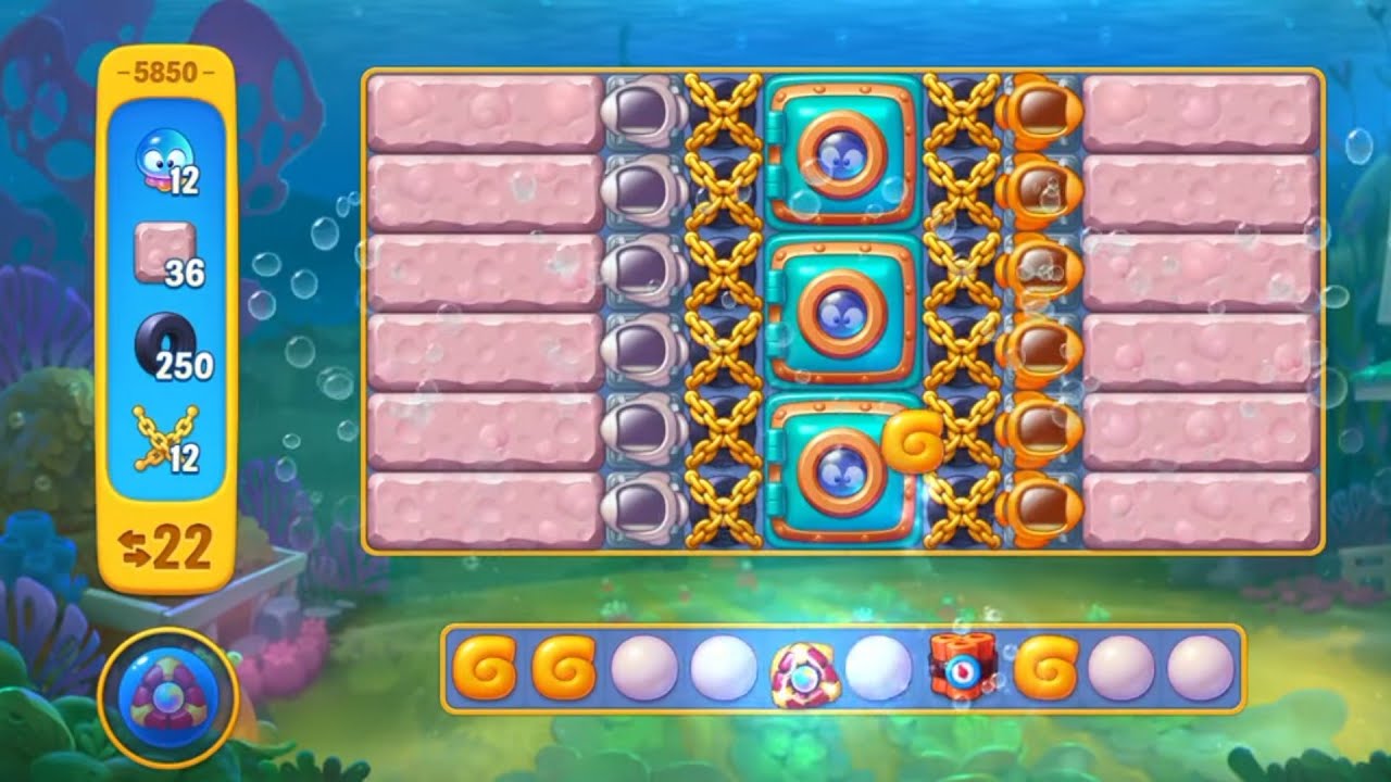 50 minutes Non-Stop ⏰| Level 5850 | Fishdom Gameplay 🐠