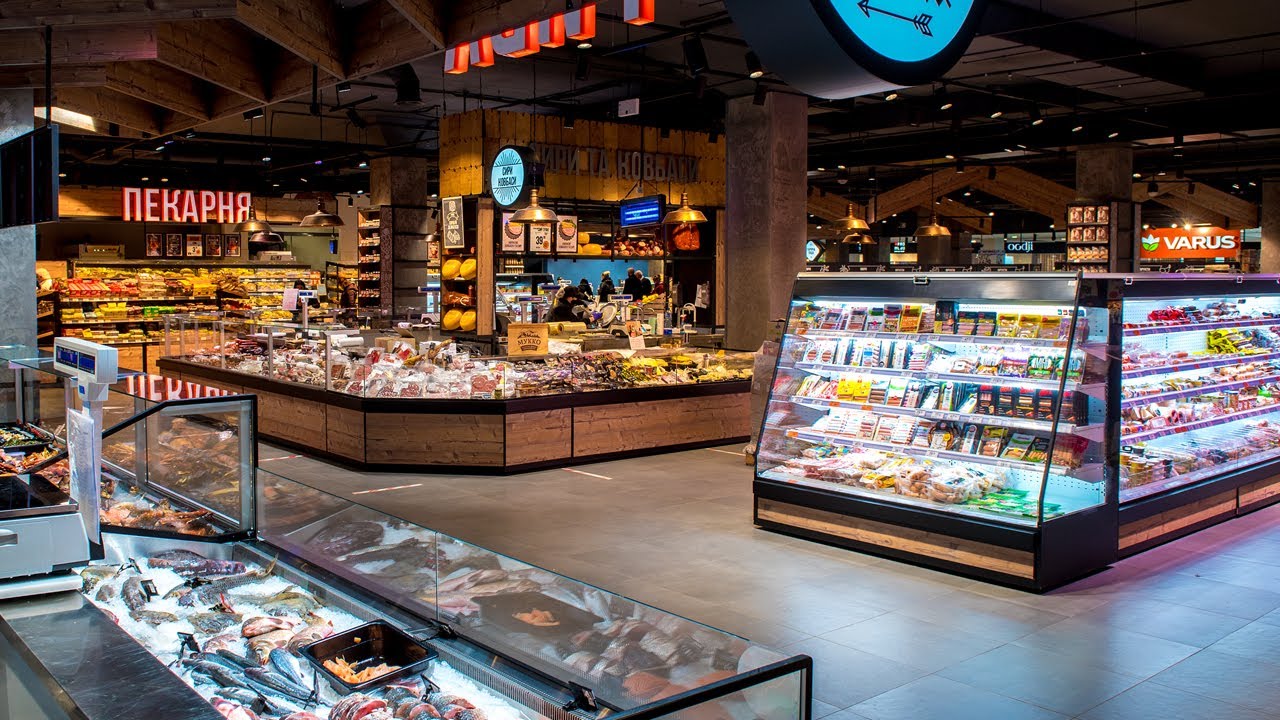 Varus supermarket: new style and technical solutions from Aisberg
